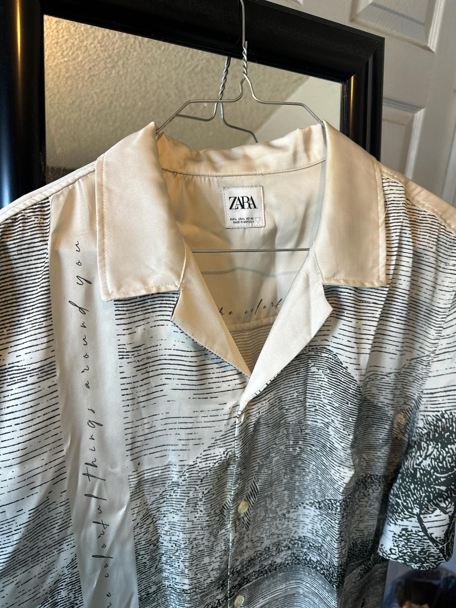 LANDSCAPE PRINT SHIRT SECOND HAND | Zara Preowned