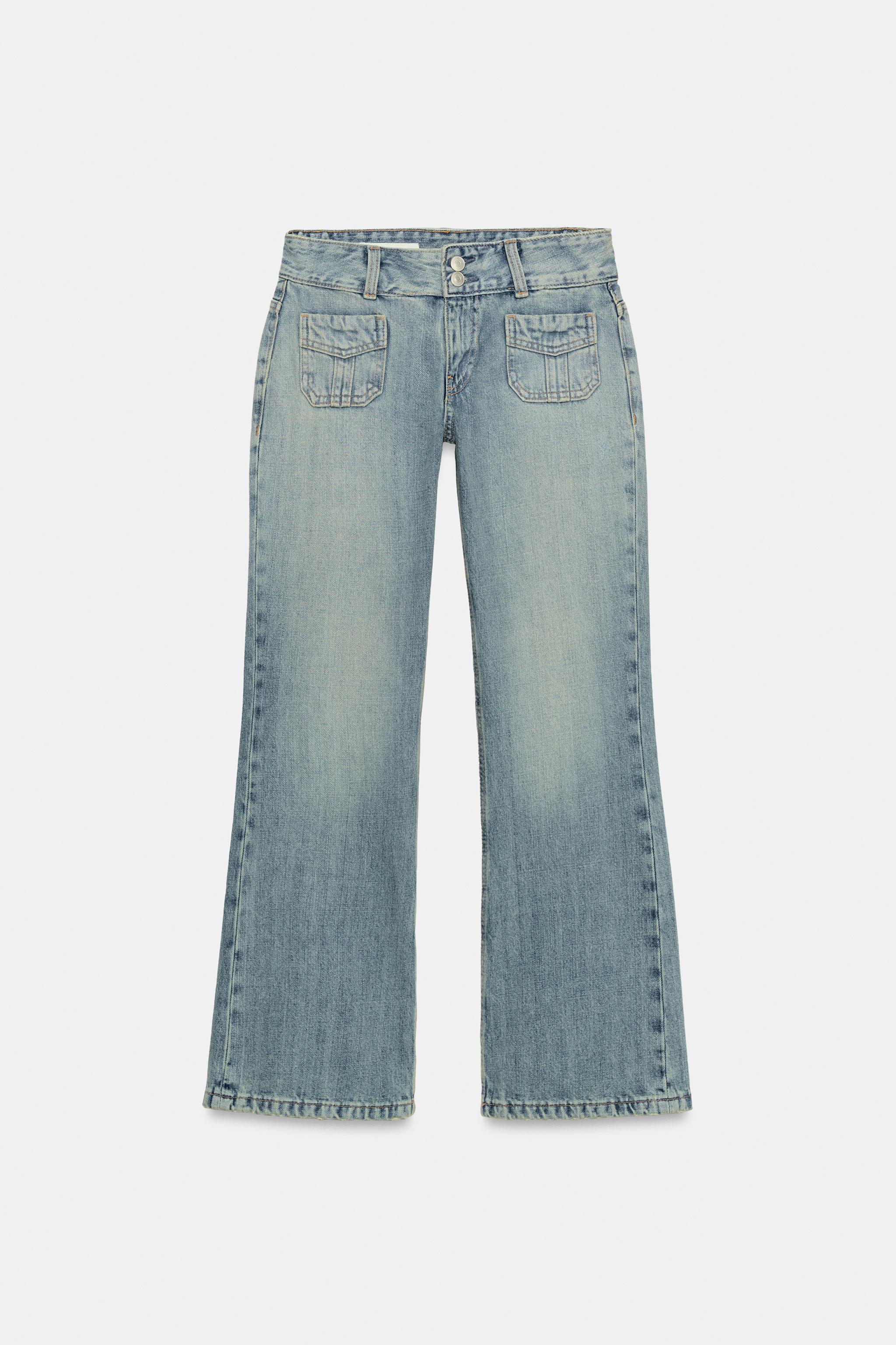 TRF ローライズポケットデニムパンツ - ネイビーブルー | ZARA Japan