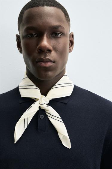 BANDANA BRODERIE CONTRASTE - Écru de Zara - Image 2