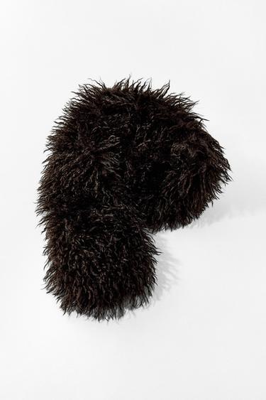 CACHECOL DE FAUX FUR - Marrom da Zara