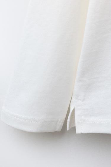 SLOGAN PRINT T-SHIRT - White by Zara - Image 3