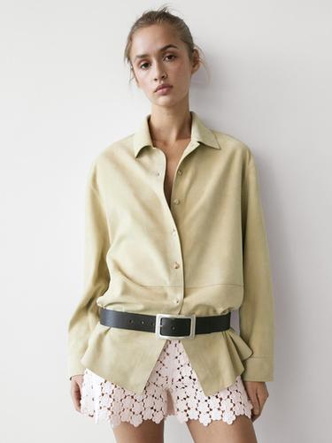 Camisa piel ante - Arena de Zara