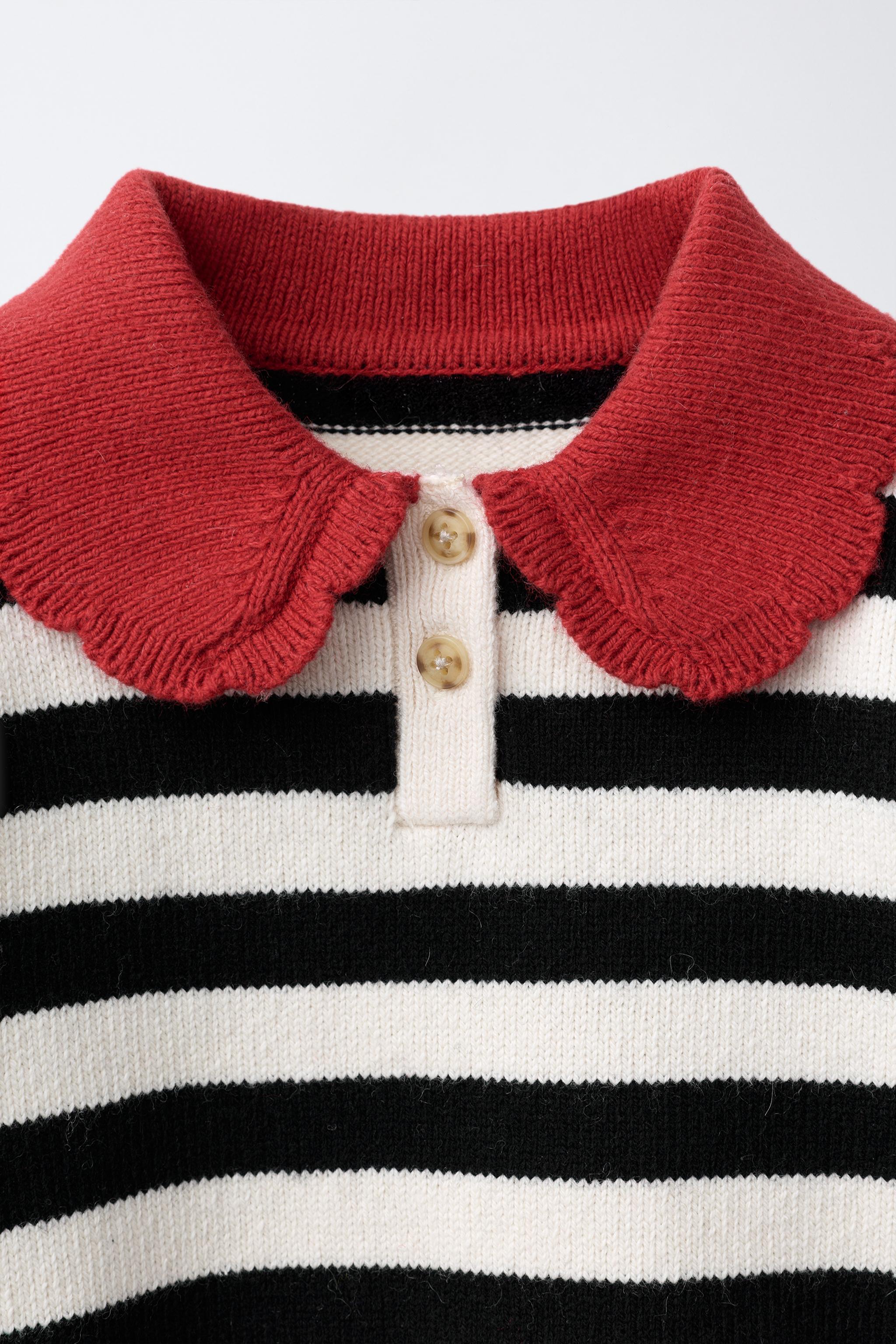 POLO EN MAILLE À RAYURES