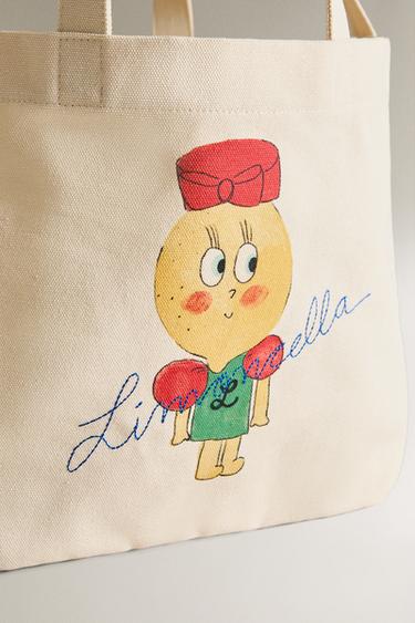 LIMONCELLA X THE ANIMALS OBSERVATORY FABRIC BAG (ADULT) - Ecru by Zara - Image 2