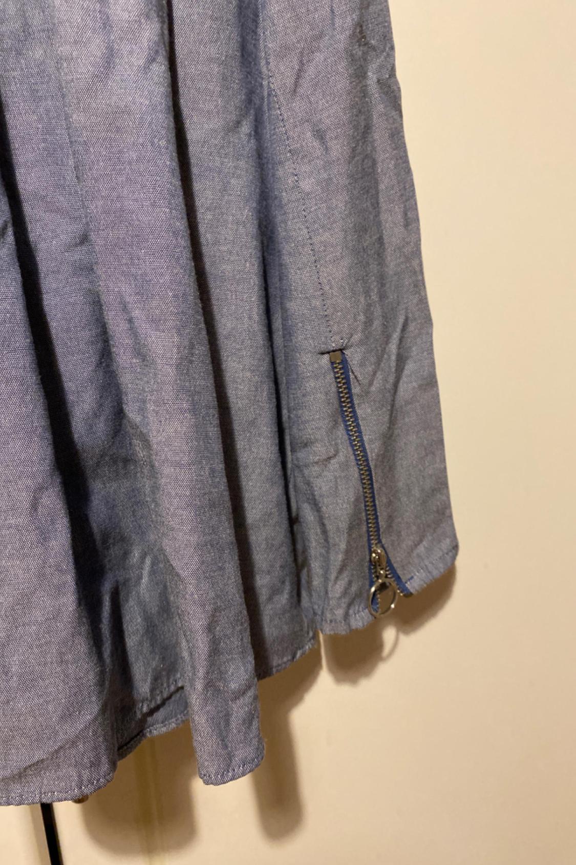 PLEATED CHAMBRAY JACKET - Image 4