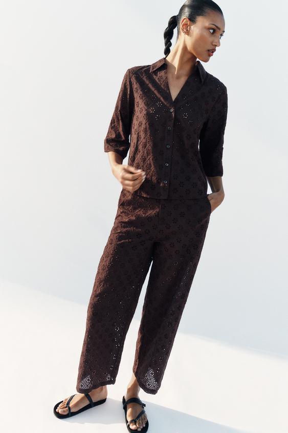 EYELET EMBROIDERED SHIRT from Zara - $49.90