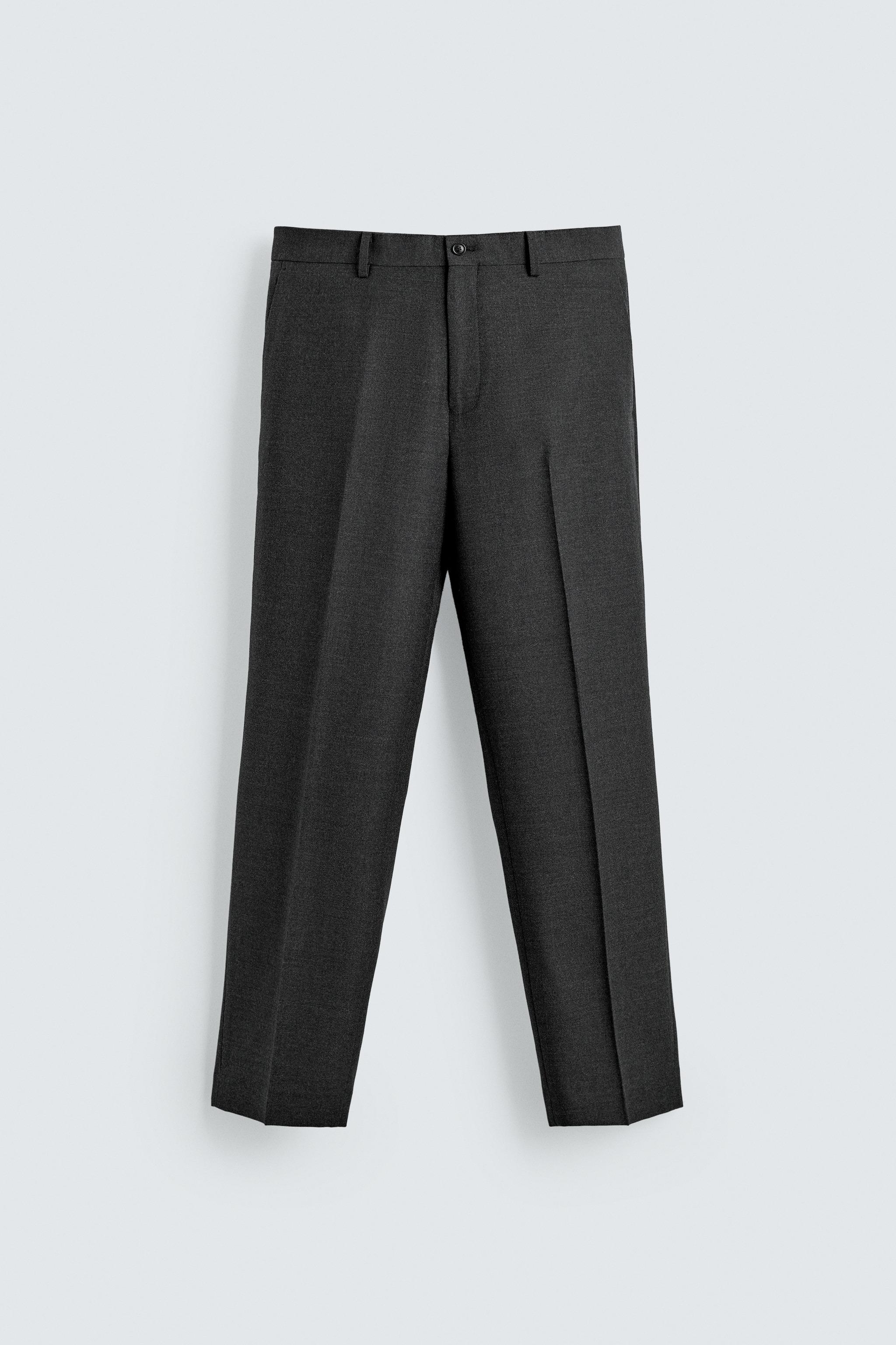 100% ウールスーツパンツ - チャコールグレー | ZARA Japan / 日本