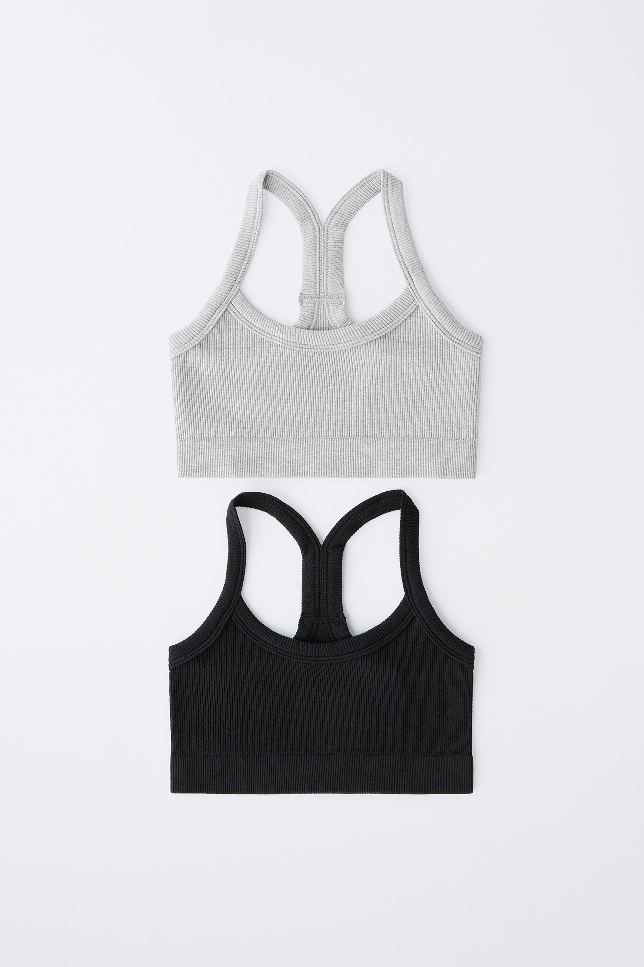 8-14 YEARS/ TWO-PACK OF SEAMLESS TOPS - Black | ZARA United