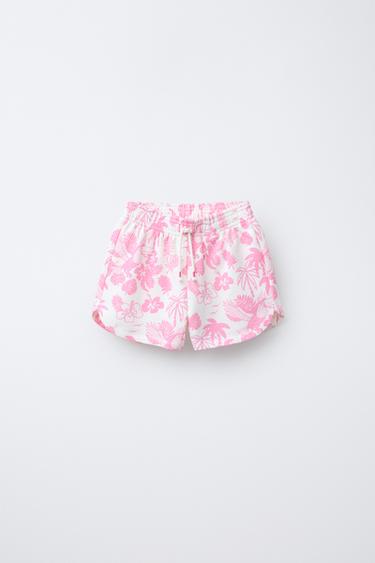 BERMUDA ESTAMPADA PALMERAS - Rosa de Zara