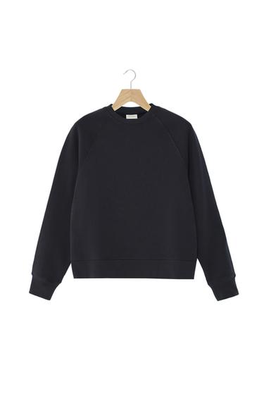 CREWNECK RELAXED FIT SWEATSHIRT - Dunkles Marineblau von Zara
