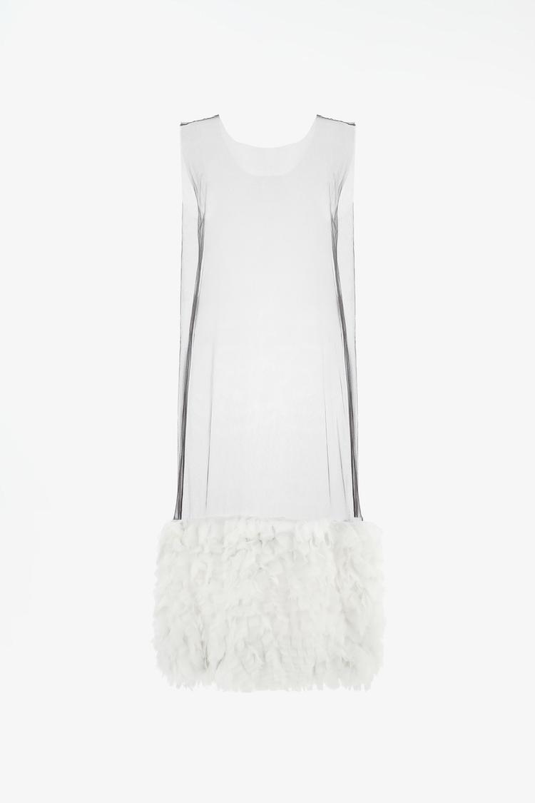 Vestido tul bajo combinado limited edition