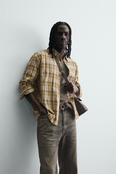 RELAXED FIT CHECK SHIRT - Multicoloured by Zara - Image 5