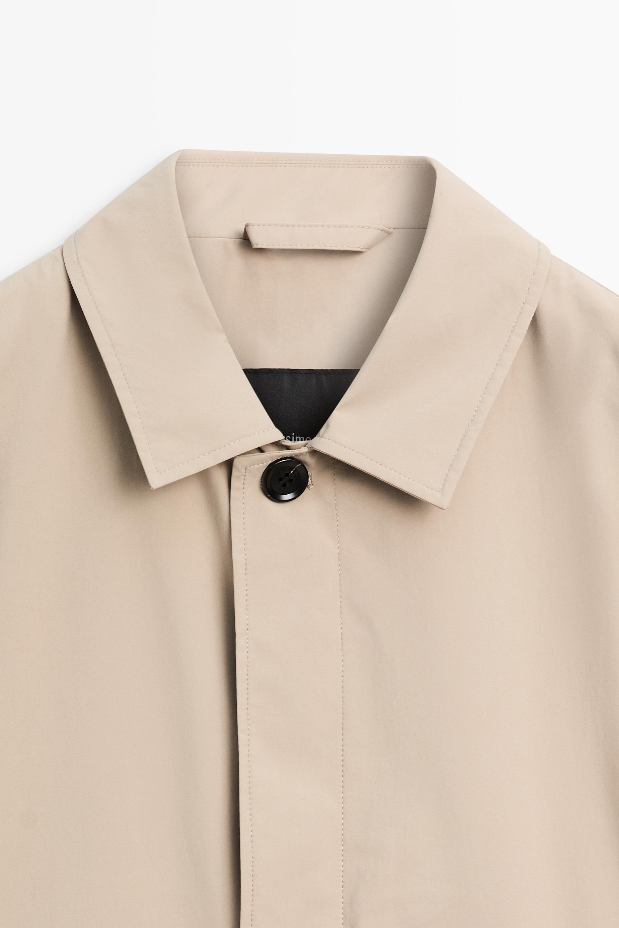 Lightweight long trench coat