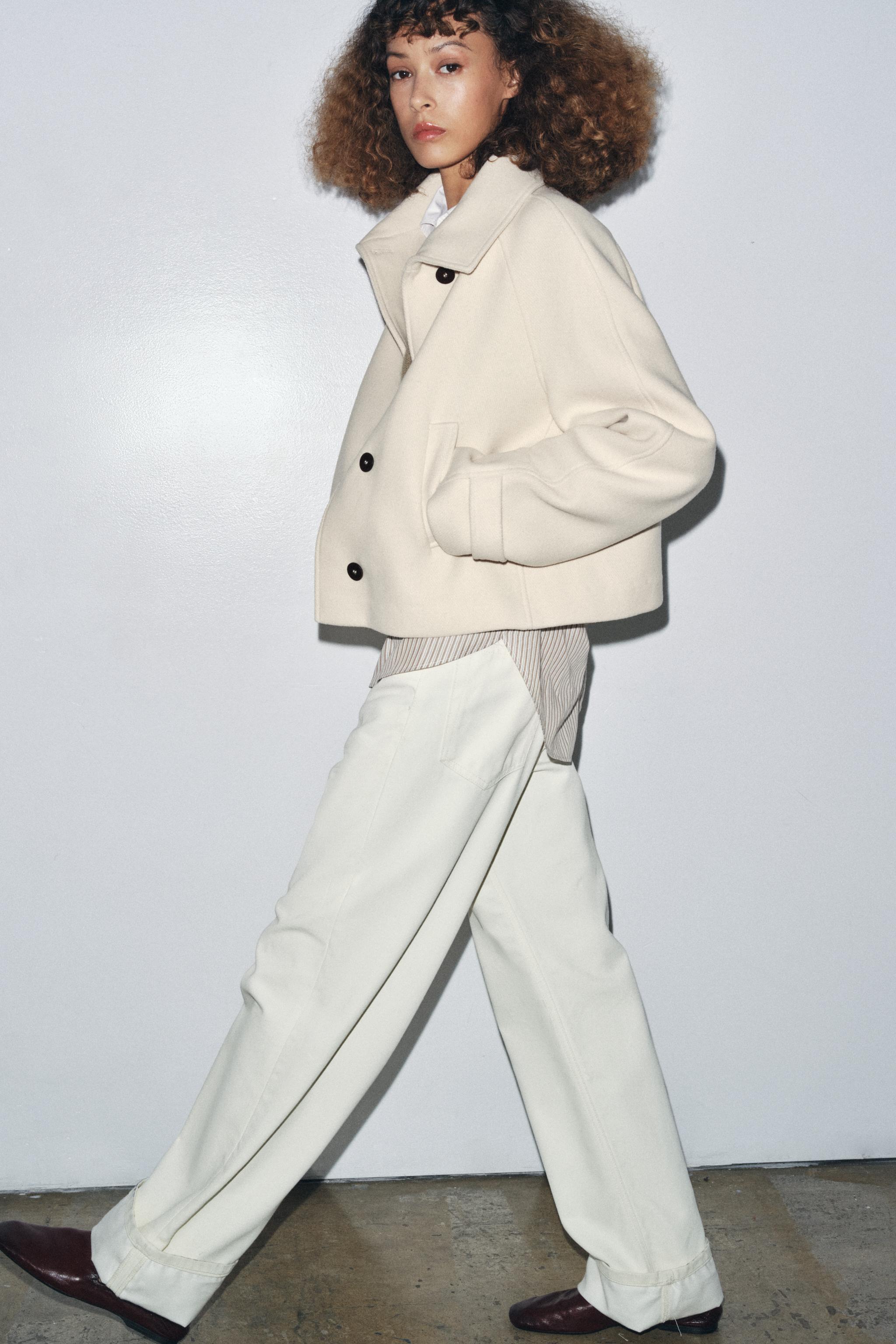 ソフトロングコート　ホワイト ZARA 2159824915.jpg?1706273189