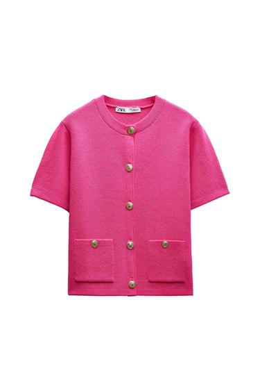 CHAQUETA PUNTO MANGA CORTA
