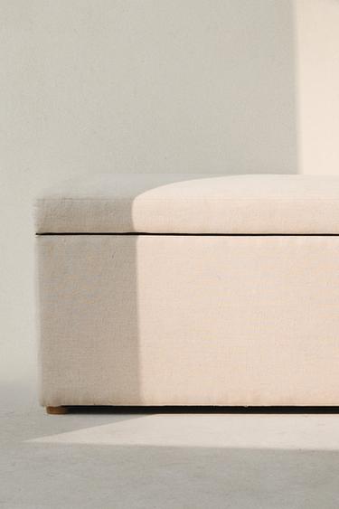 LARGE STORAGE BENCH - Light beige by Zara - Image 7