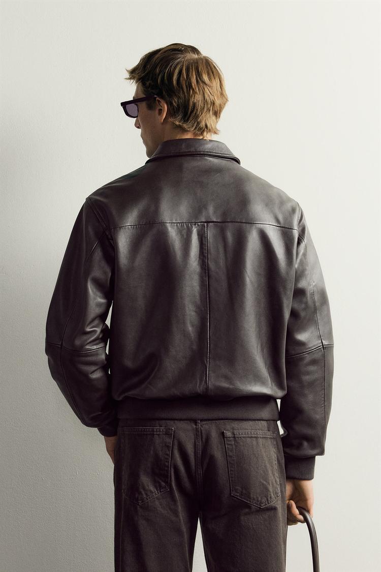Chaqueta de piel Aaron Levine x Zara 3