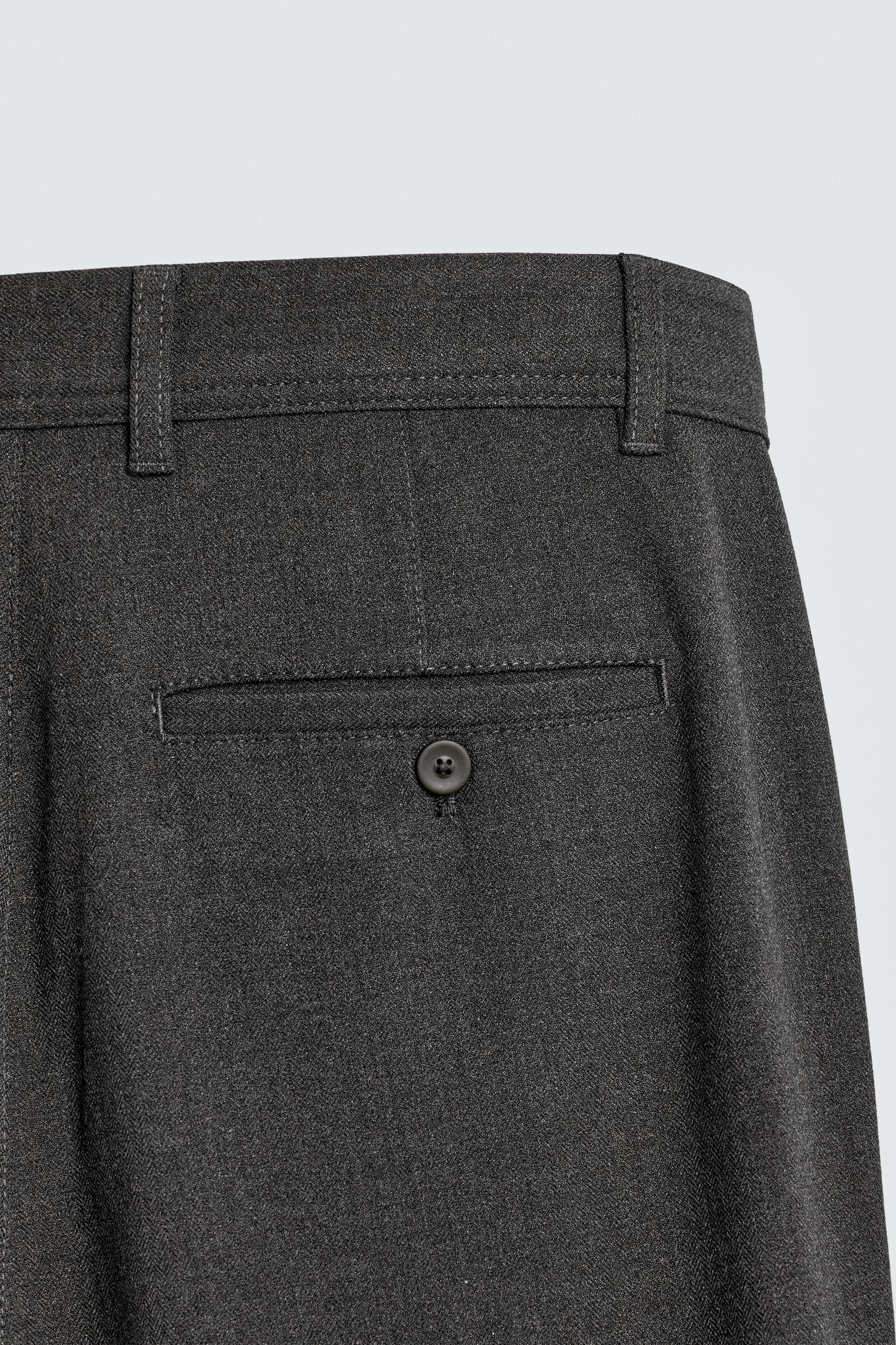 TEXTURED STRETCH PANTS