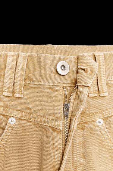 TRF BAGGY LOW-RISE JEANS - Ochre by Zara