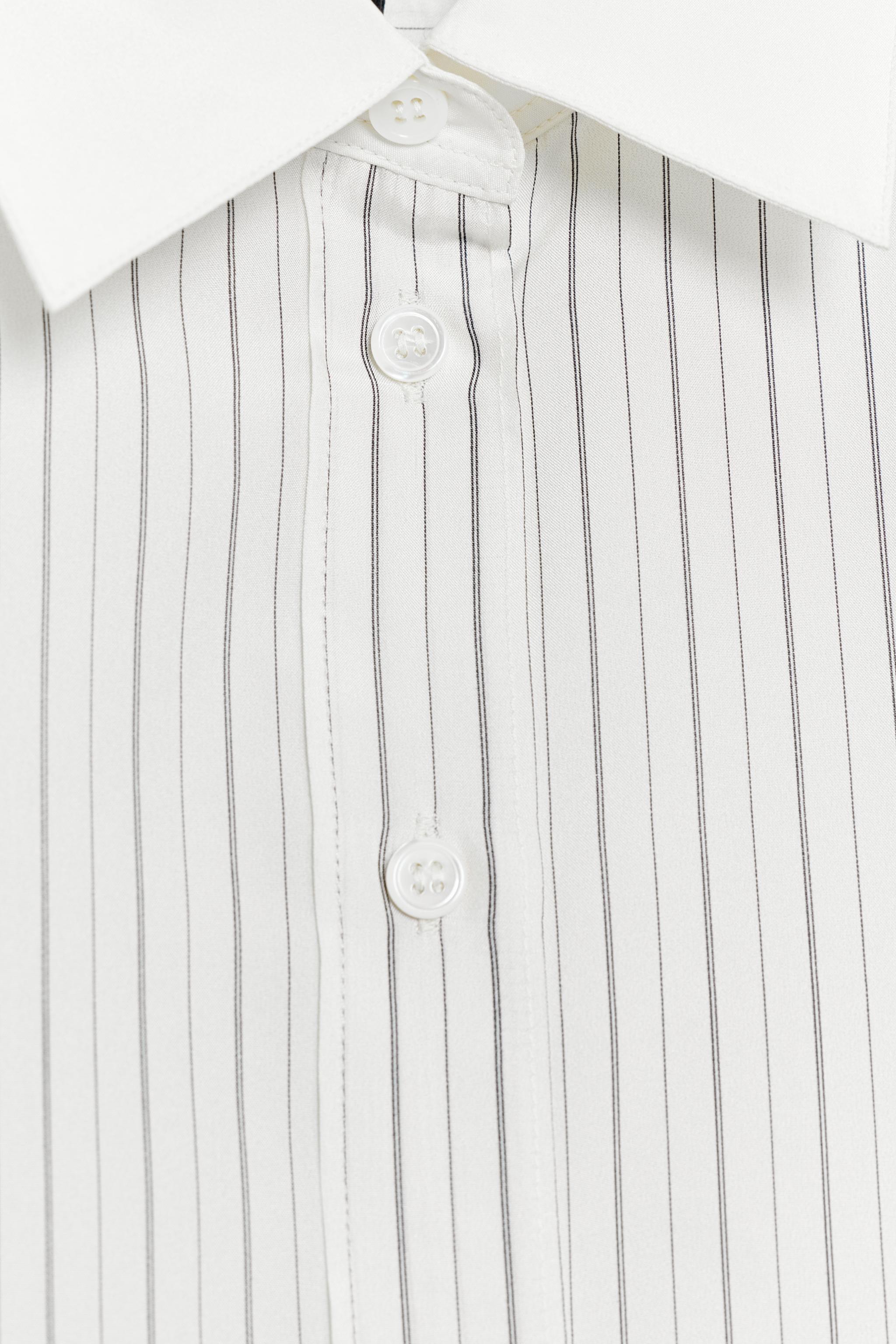Женские рубашки Zara ZW COLLECTION 100% SILK STRIPED SHIRT — фото 8