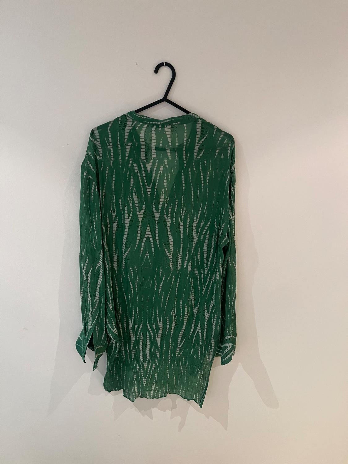 PRINTED LONGLINE BLOUSE - Image 3