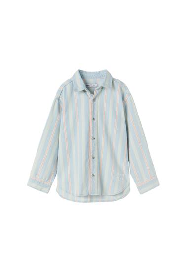STRIPED DENIM SHIRT