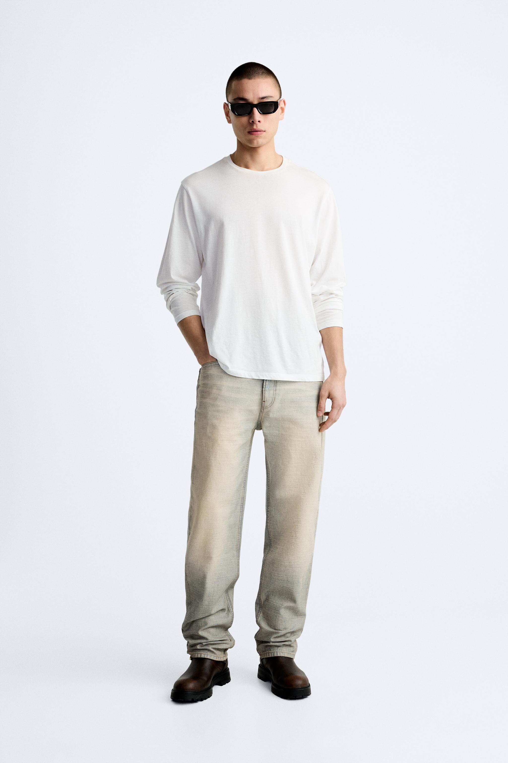 Pantalon gris zara hombre hot sale