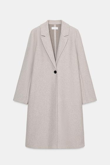 Zara BASIC SOFT COAT - Mink marl