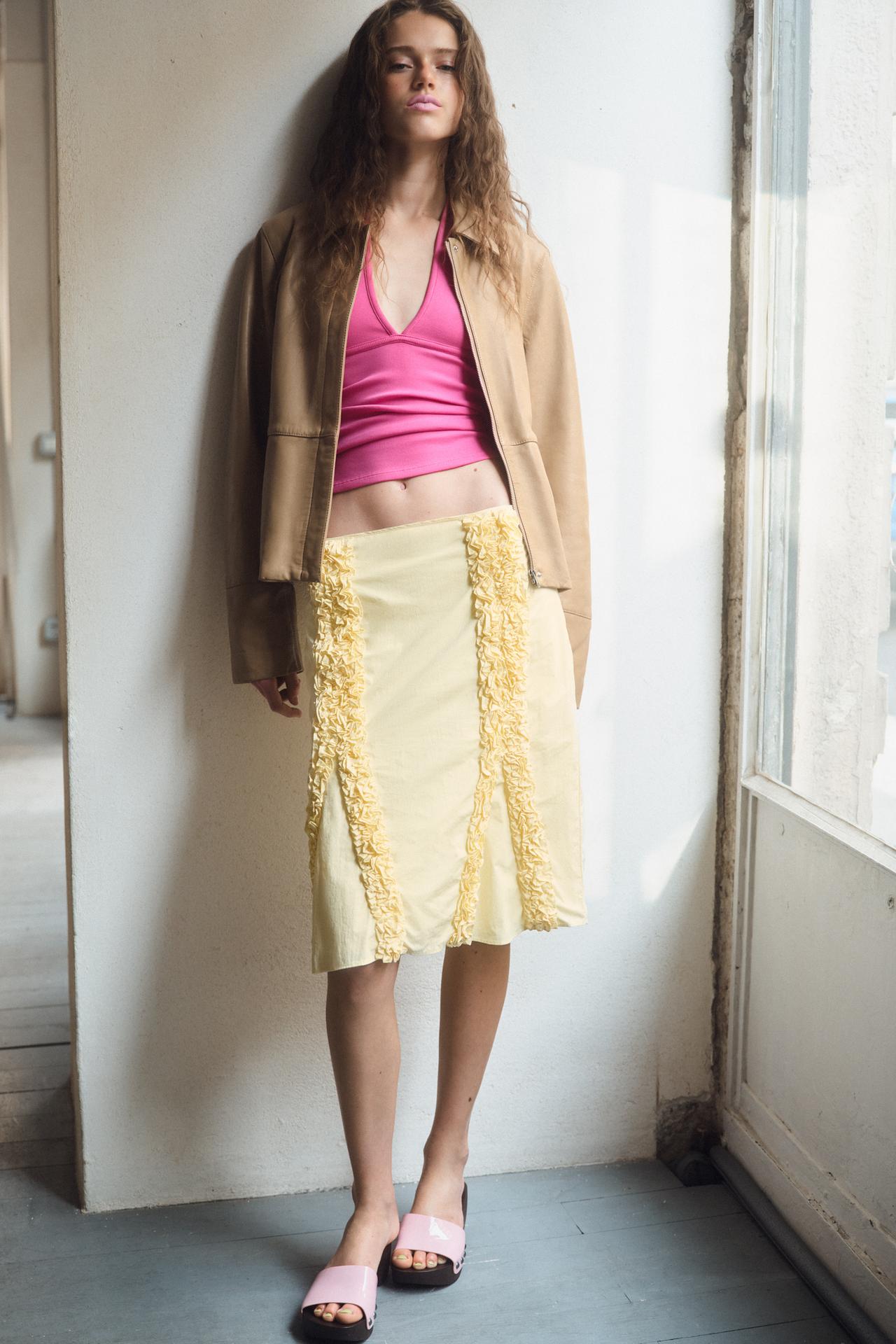 100% Leather Fitted Blazer