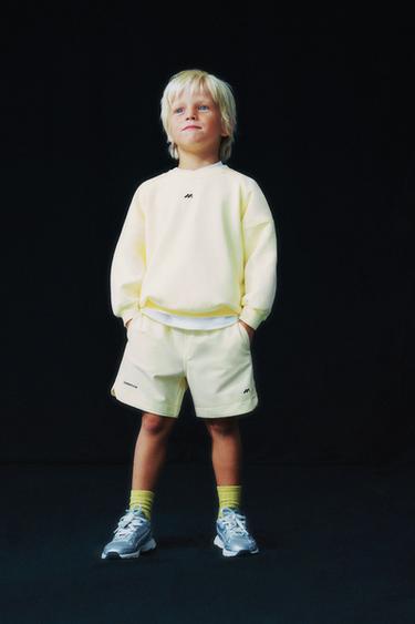 SWEATSHIRT MET LOGO - Felgeel van Zara