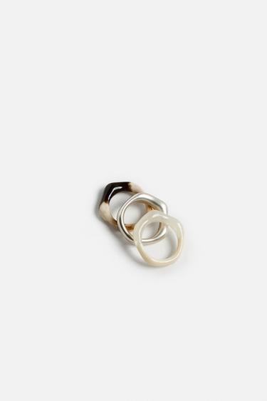 LOT DE 3 BAGUES COMBINÉES - divers de Zara - Image 2