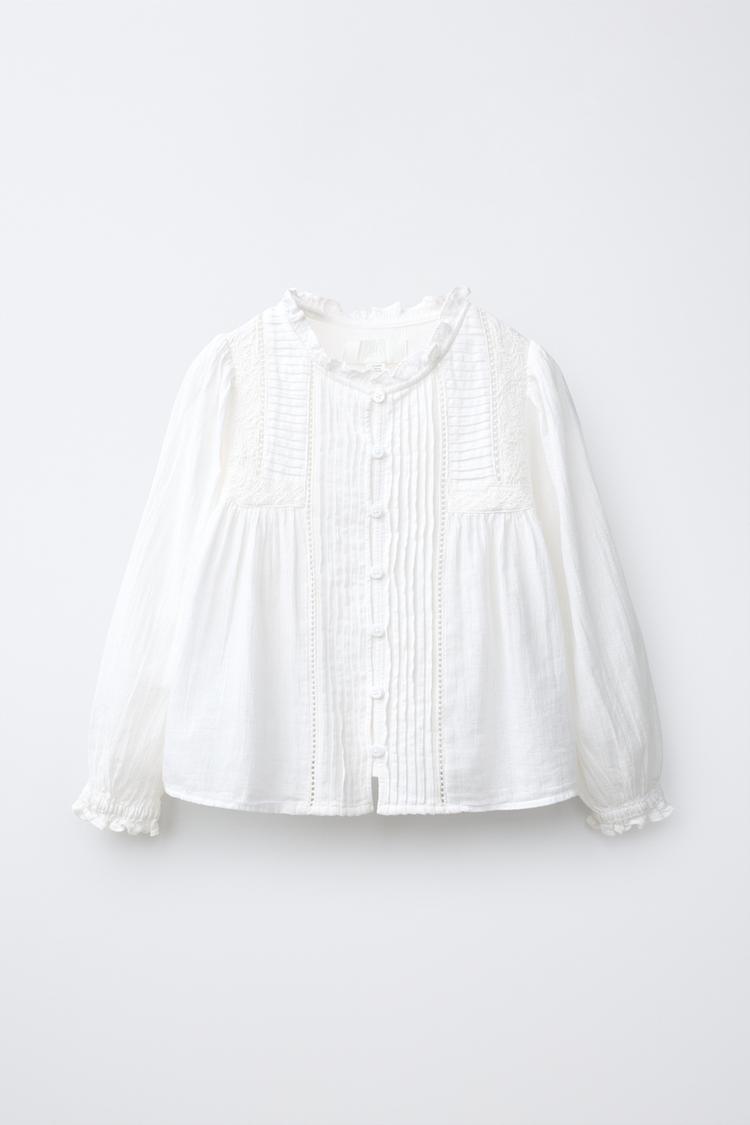 Camisa romantica bordada jaretas