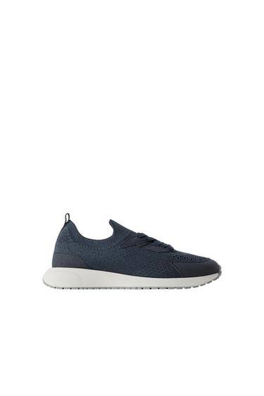 ZAPATILLA DEPORTIVA CALCETÍN - Azul Marino de Zara - Imagen 0
