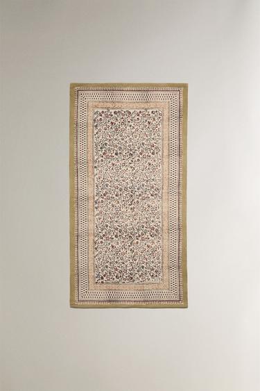 TAPIS COTON IMPRIMÉ BLOCK PRINT - Multicolore de Zara - Image 2