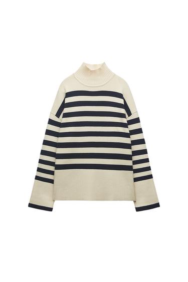STRIPED KNIT SWEATER