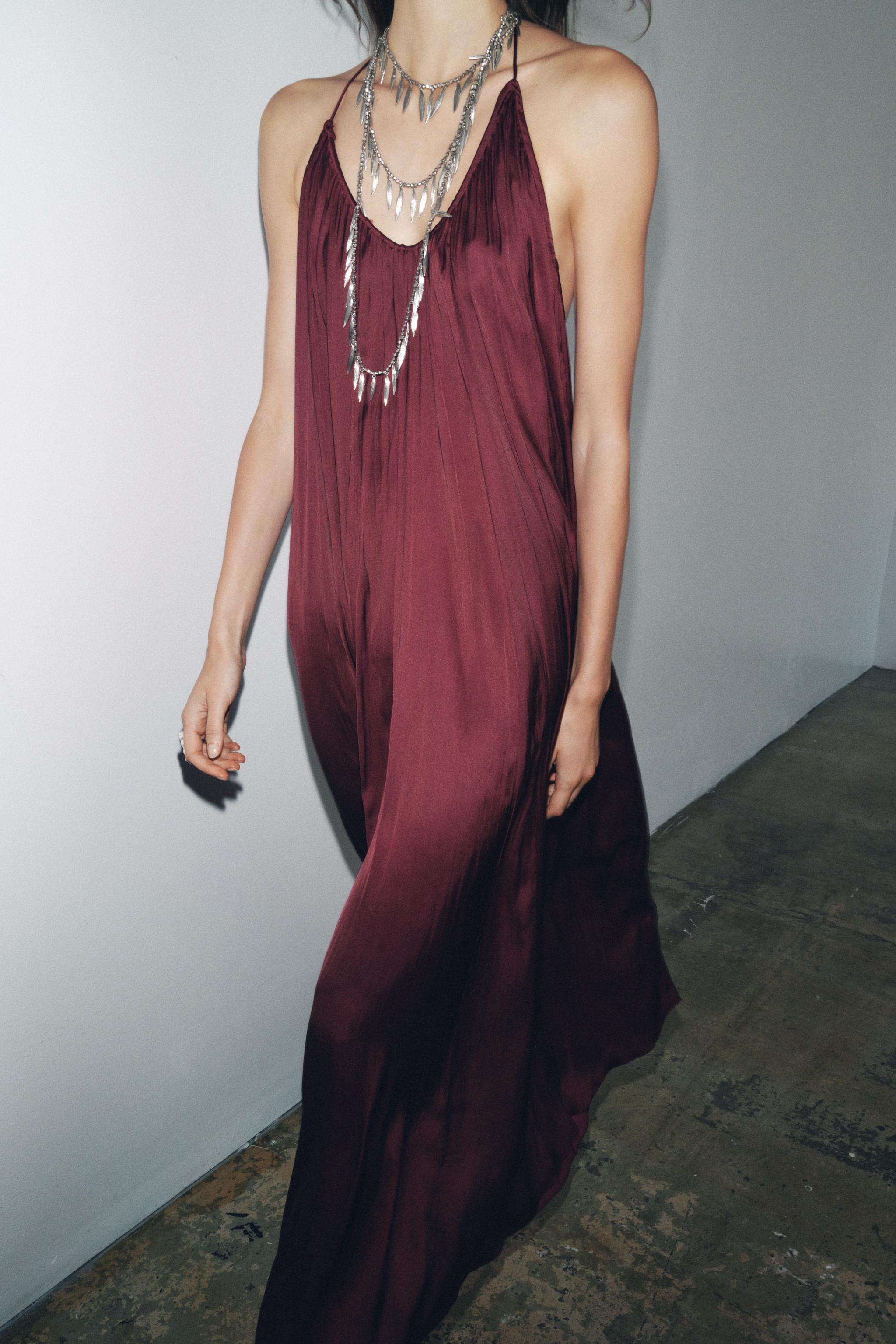 ZW COLLECTION SATIN LONG DRESS