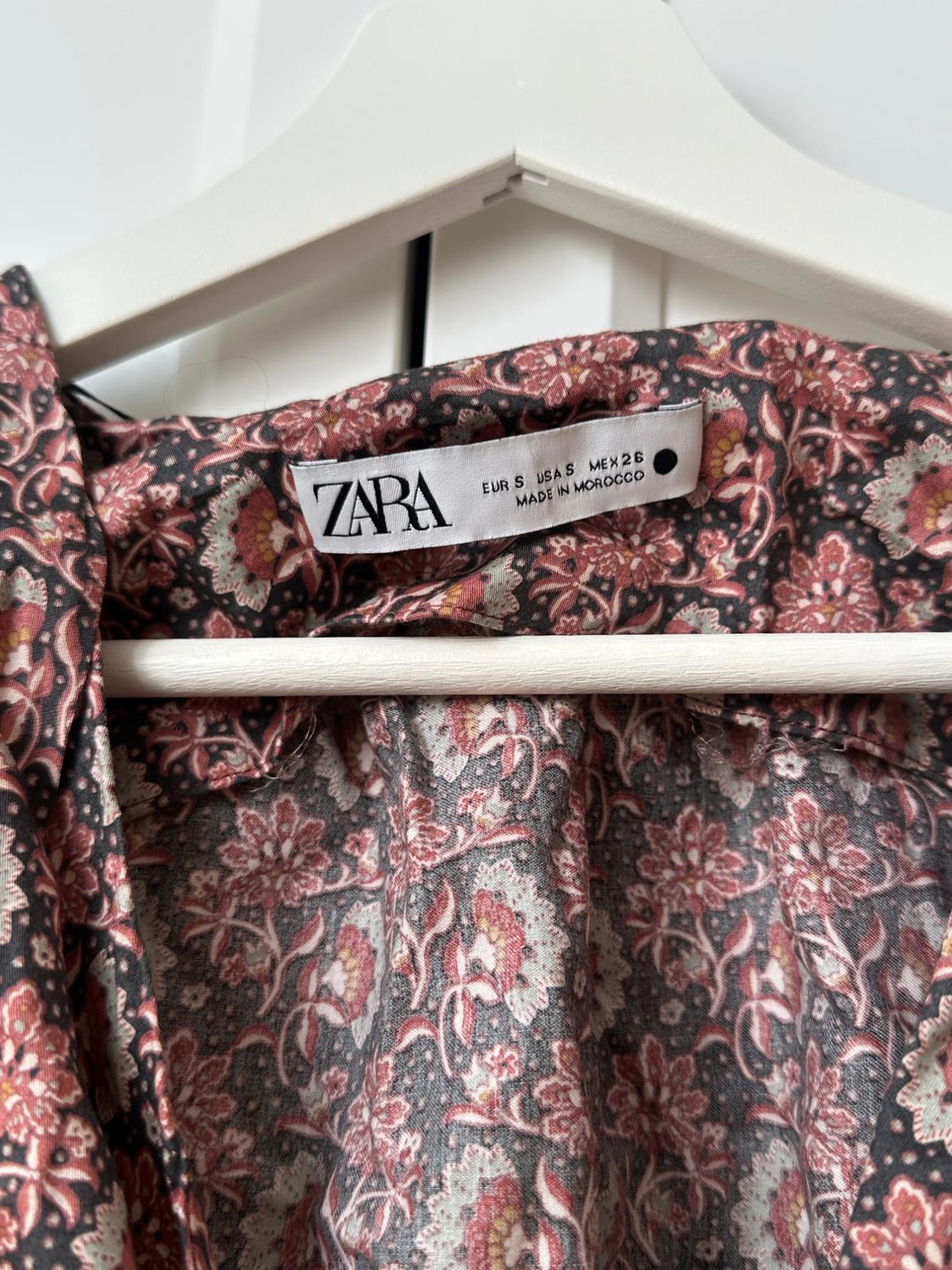 PRINTED BLOUSE WITH KNOT - Image 4