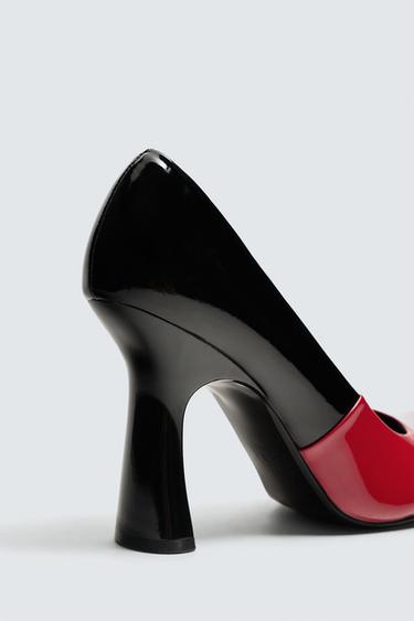 LEATHER HEELED SHOES HARRY LAMBERT FOR ZARA x DISNEY - Red by Zara