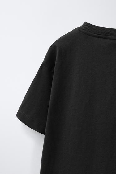 SLOGAN PRINT T-SHIRT - Dark anthracite by Zara - Image 3