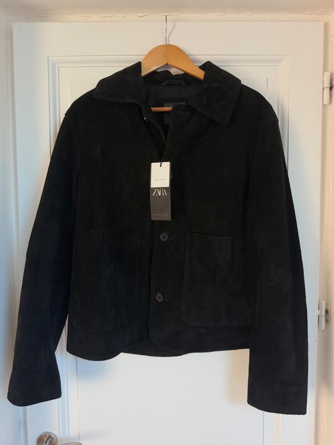 VESTE BLOUSON EN CUIR DAIM - Image 4