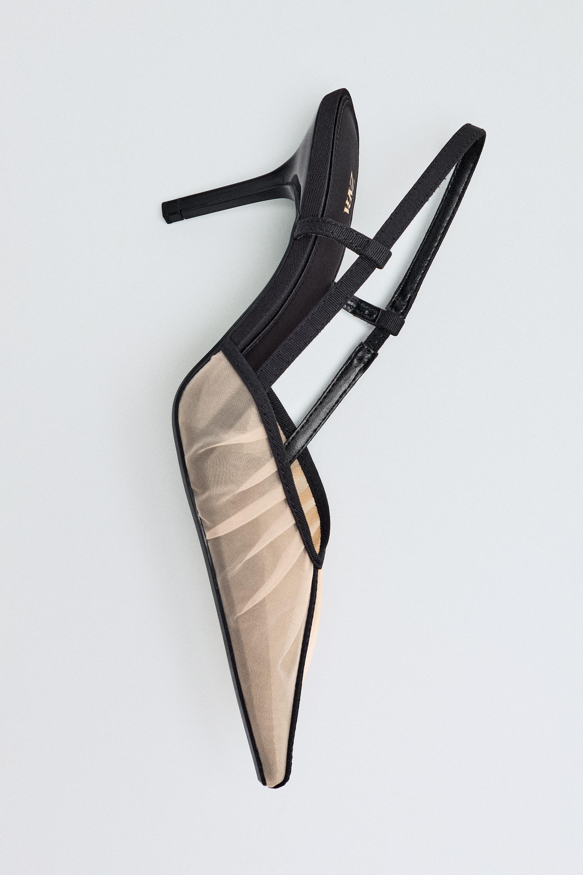 MESH HEELED SHOES