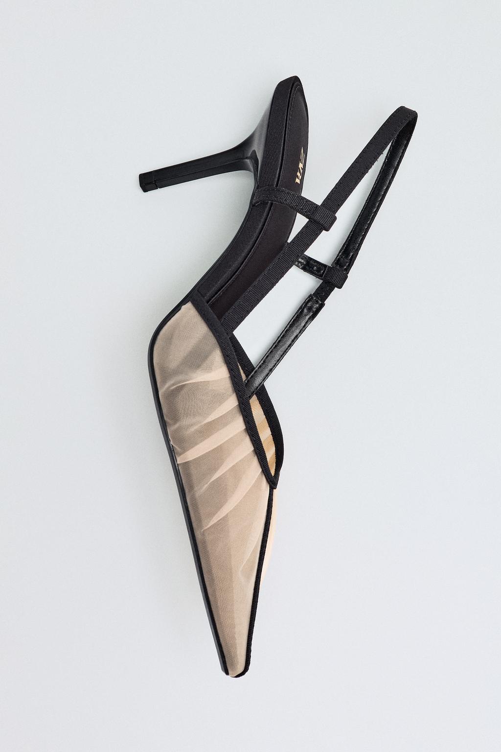 MESH HEELED SHOES