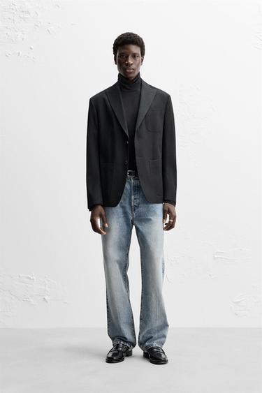 100% WOOL BLAZER - Black by Zara - Image 0