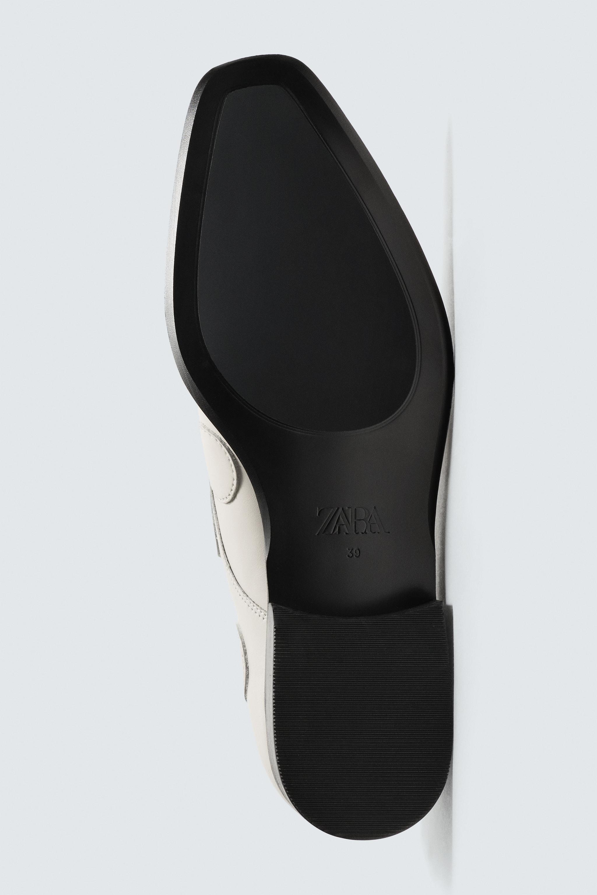 POLKA DOT LEATHER FLAT SHOES HARRY LAMBERT FOR ZARA x DISNEY