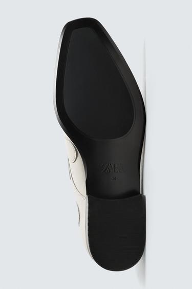 POLKA DOT LEATHER FLAT SHOES HARRY LAMBERT FOR ZARA x DISNEY - white by Zara - Image 4