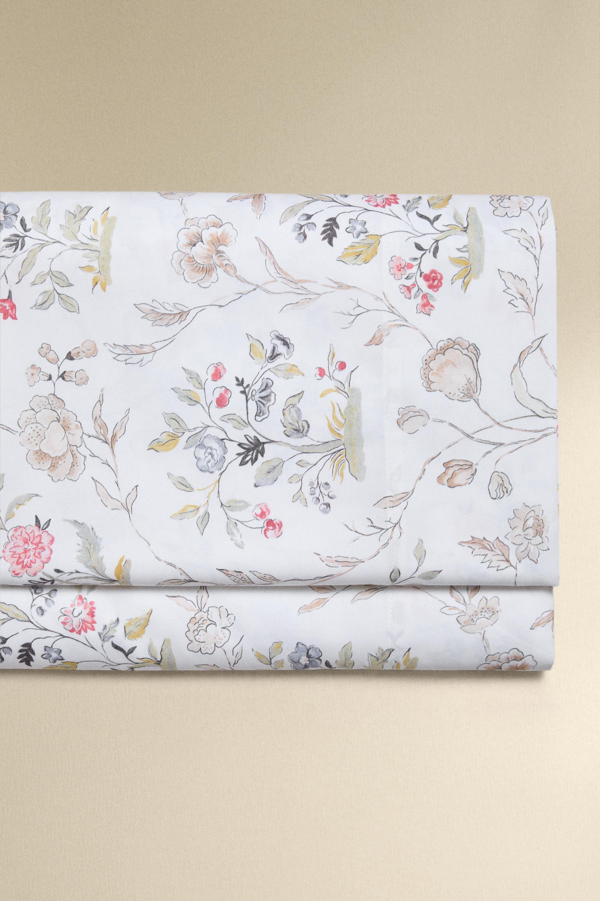 FLORAL SATEEN FLAT SHEET