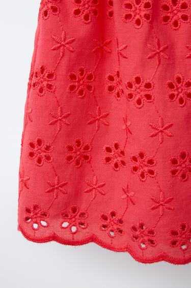 BERMUDA FLEURS BRODÉES - Rouge de Zara - Image 3