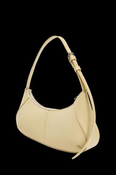 ELONGATED SHOULDER BAG - Vanilla Yellow by Zara