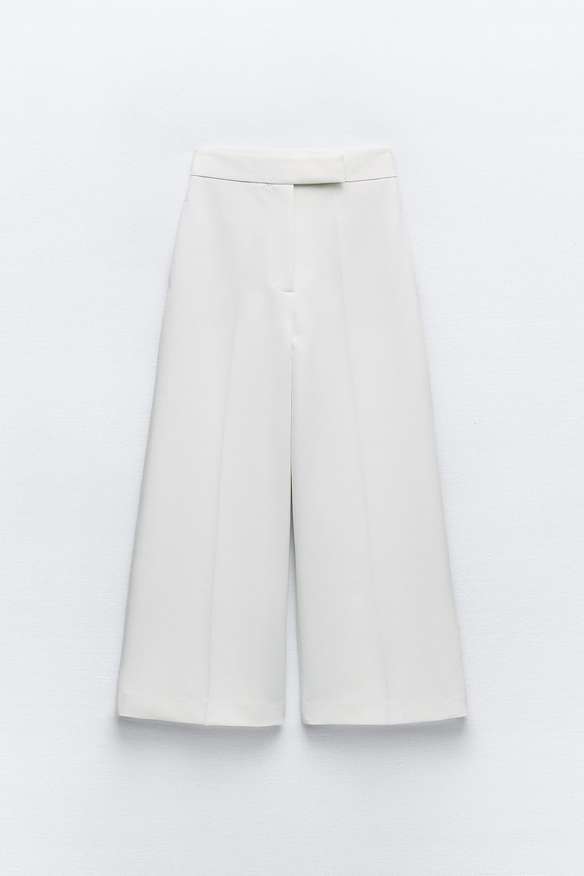 HIGH-WAIST CULOTTE TROUSERS