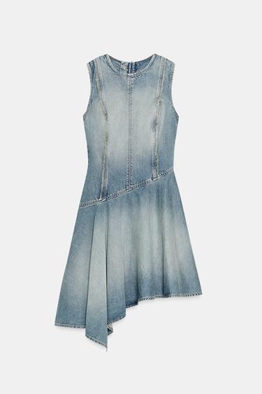 Zara TRF 牛仔洋裝 - 藍色